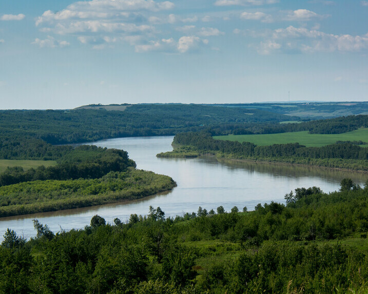 The North Saskatchewan River near Elk Point