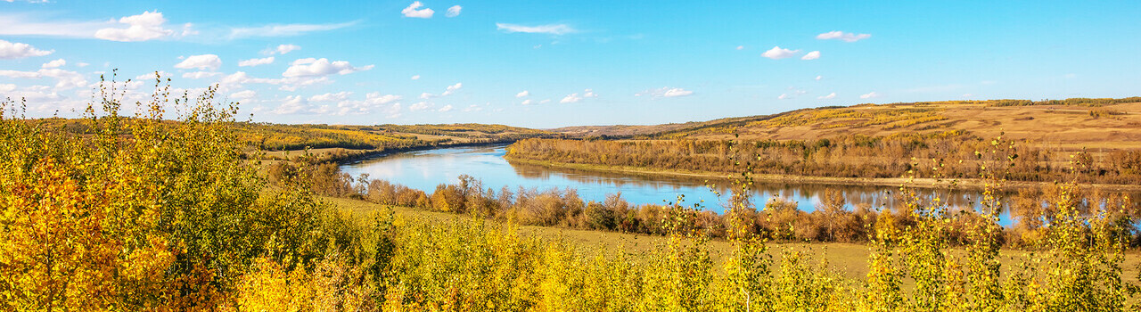 The North Saskatchewan River near Lea Park. Photo credit: Bill Trout.