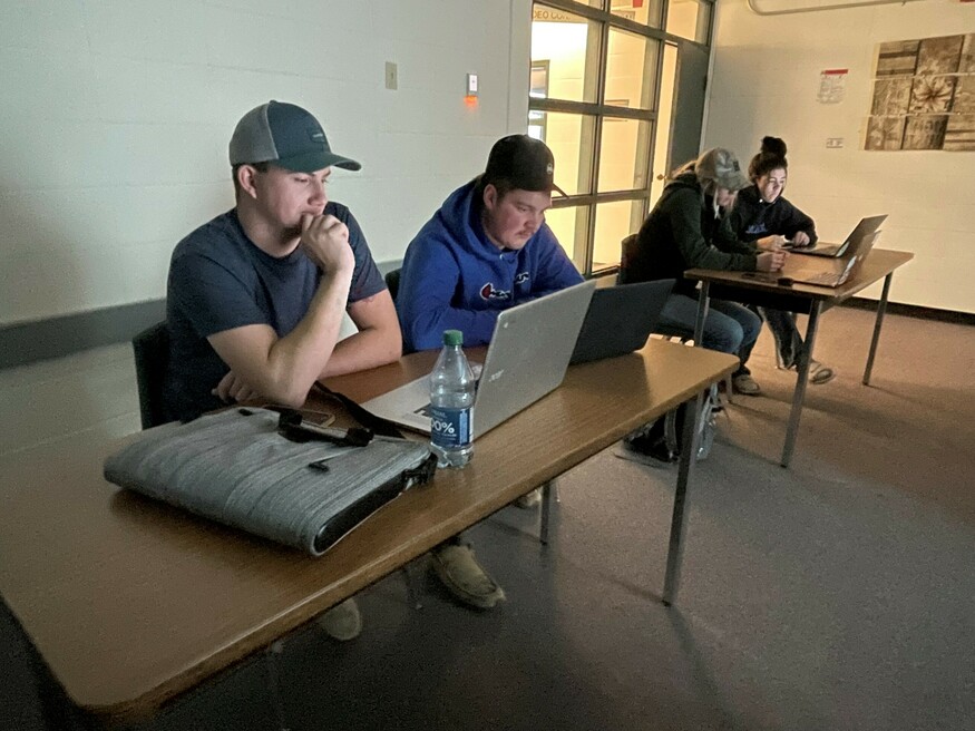 Lakeland College students participating in the Riparian Web Portal 1-Month Challenge