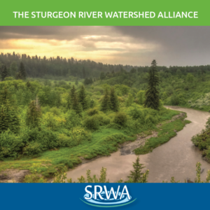 SRWA trifold brochure shows shot of the Sturgeon River at sunset.